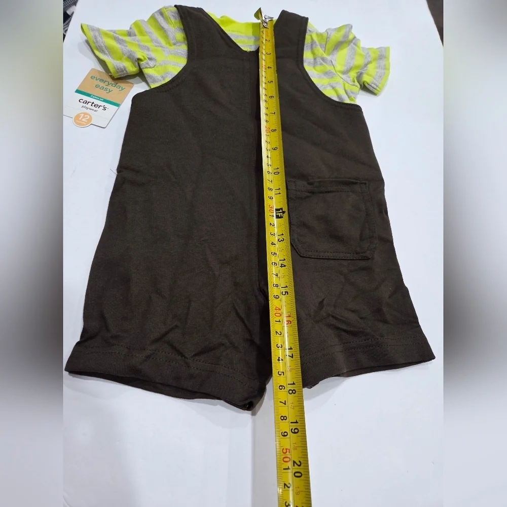 NWT Carter's Dinosaur Overalls Set